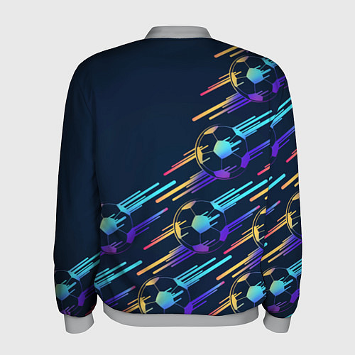 Мужской бомбер Real Madrid градиентные мячи / 3D-Меланж – фото 2