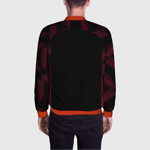 Мужской бомбер Сборная Германии ЧМ 2022 выездная / 3D-Красный – фото 4