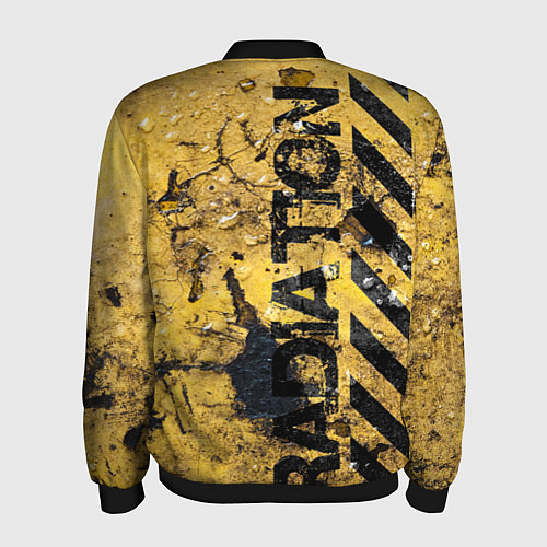 Мужской бомбер Danger radiation / 3D-Черный – фото 2