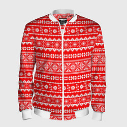 Мужской бомбер Jacquard pattern