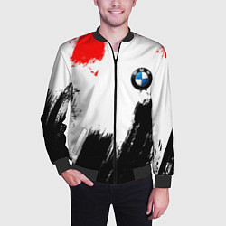 Бомбер мужской BMW art, цвет: 3D-черный — фото 2