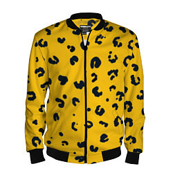 Бомбер мужской Леопардик, цвет: 3D-черный