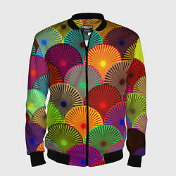 Мужской бомбер Multicolored circles