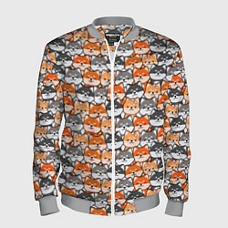 Бомбер мужской Dog pattern, цвет: 3D-меланж