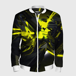 Мужской бомбер Yellow gold abstraction