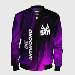 Бомбер мужской Die Antwoord violet plasma, цвет: 3D-черный