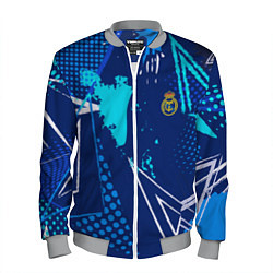 Бомбер мужской Реал Мадрид фк эмблема, цвет: 3D-меланж