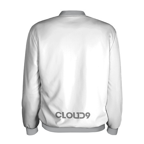 Мужской бомбер Cloud9 white / 3D-Меланж – фото 2