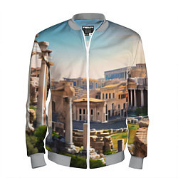 Бомбер мужской Руины Рима, цвет: 3D-меланж