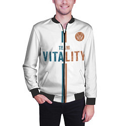 Бомбер мужской Форма Team Vitality white, цвет: 3D-черный — фото 2