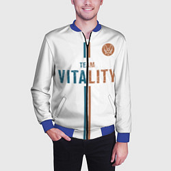 Бомбер мужской Форма Team Vitality white, цвет: 3D-синий — фото 2
