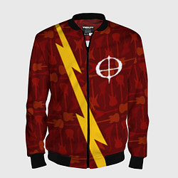 Бомбер мужской Ozzy Osbourne гитары и молния, цвет: 3D-черный
