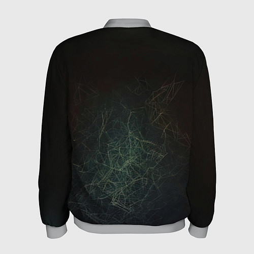 Мужской бомбер Магический кролик / 3D-Меланж – фото 2