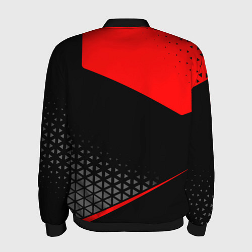 Мужской бомбер Lexus - red sportwear / 3D-Черный – фото 2