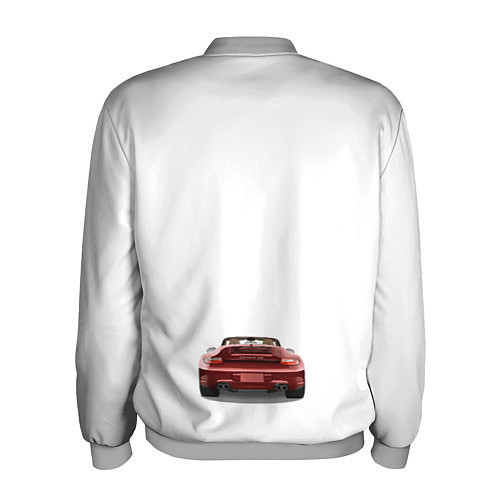 Мужской бомбер Porsche car / 3D-Меланж – фото 2