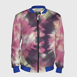 Бомбер мужской Tie-Dye дизайн, цвет: 3D-синий