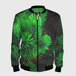 Бомбер мужской Зелёный лес России, цвет: 3D-черный