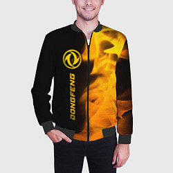 Бомбер мужской Dongfeng - gold gradient: по-вертикали, цвет: 3D-черный — фото 2