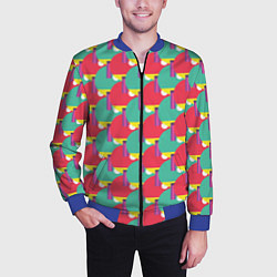 Бомбер мужской Ракетки для настольного тенниса, цвет: 3D-синий — фото 2