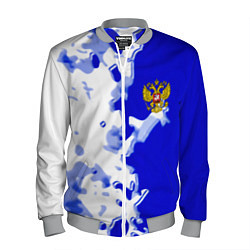 Бомбер мужской Россия спортивная коллекция 2023, цвет: 3D-меланж