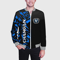 Бомбер мужской Changan - blue uniform, цвет: 3D-меланж — фото 2