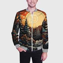 Бомбер мужской Волшебная роспись, цвет: 3D-меланж — фото 2