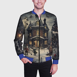 Бомбер мужской Волшебство природы, цвет: 3D-синий — фото 2