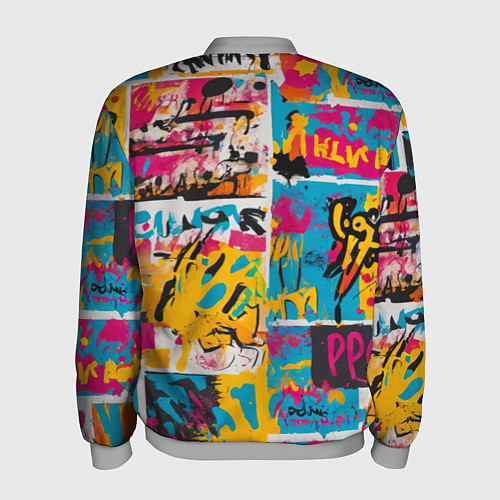 Мужской бомбер В стиле поп арт / 3D-Меланж – фото 2