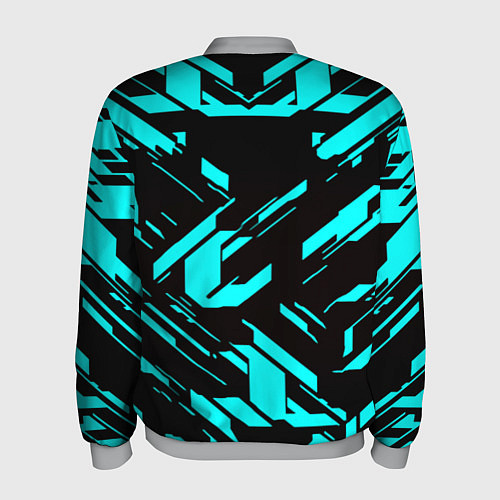 Мужской бомбер Айзек стиль неоновый броня / 3D-Меланж – фото 2