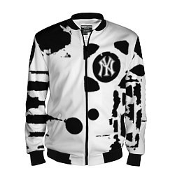 Бомбер мужской New York yankees - baseball team pattern, цвет: 3D-черный