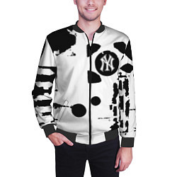 Бомбер мужской New York yankees - baseball team pattern, цвет: 3D-черный — фото 2