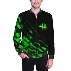 Бомбер мужской Dead by daylight green neon, цвет: 3D-черный — фото 2