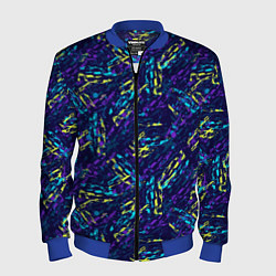 Бомбер мужской Abstract vector pattern, цвет: 3D-синий