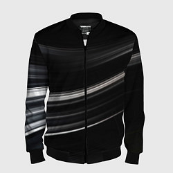 Бомбер мужской Black abstract background, цвет: 3D-черный