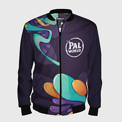 Бомбер мужской Palworld graffity splash, цвет: 3D-черный