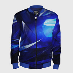 Мужской бомбер Black and blue abstract background sport style