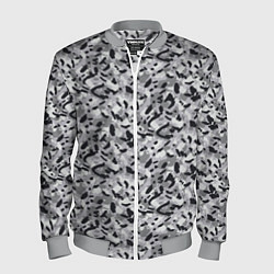 Бомбер мужской Пикселированный городской серый камуфляж, цвет: 3D-меланж