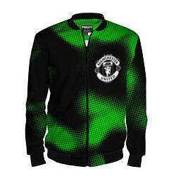 Бомбер мужской Manchester United sport halftone, цвет: 3D-черный