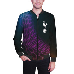 Бомбер мужской Tottenham футбольная сетка, цвет: 3D-черный — фото 2