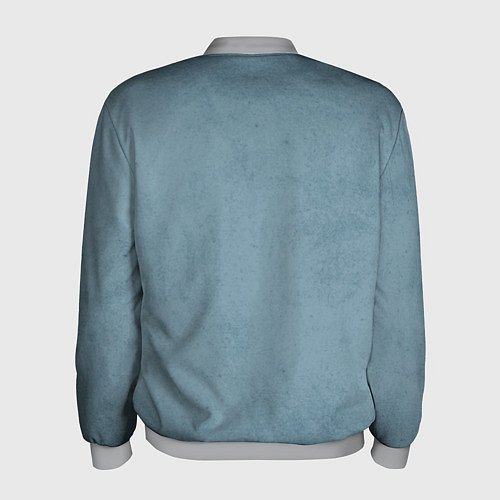Мужской бомбер Бирюзовый флёр / 3D-Меланж – фото 2