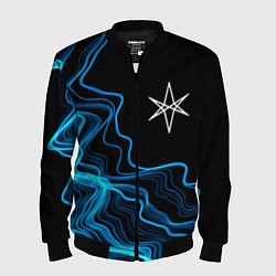 Бомбер мужской Bring Me the Horizon sound wave, цвет: 3D-черный