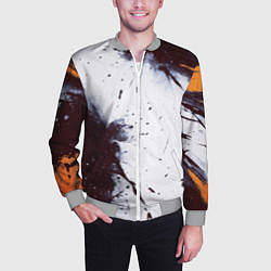 Бомбер мужской Брызги и мазки красками, цвет: 3D-меланж — фото 2