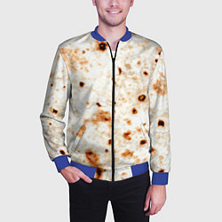 Бомбер мужской Текстура светлого лаваша, цвет: 3D-синий — фото 2