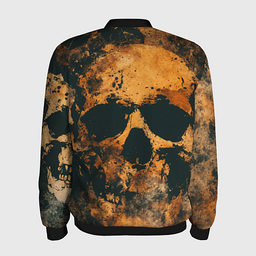 Мужской бомбер Гранжевые черепа / 3D-Черный – фото 2