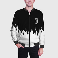 Бомбер мужской Juventus fire, цвет: 3D-черный — фото 2