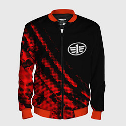 Бомбер мужской FAW sport grunge, цвет: 3D-красный