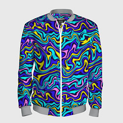 Бомбер мужской Psychedelic multicolored pattern, цвет: 3D-меланж