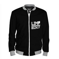 Бомбер мужской Lim Bizkit logo, цвет: 3D-меланж