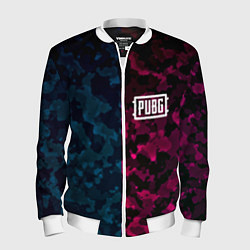 Бомбер мужской PUBG camo texture, цвет: 3D-белый