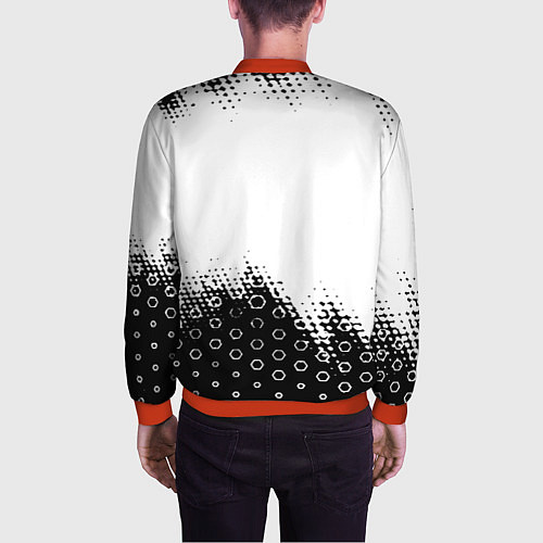 Мужской бомбер Juventus sport steel / 3D-Красный – фото 4